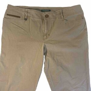 Lauren Ralph Lauren Women’s Pants 14 Equestrian Riding Jeans Khaki Beige Cowgirl